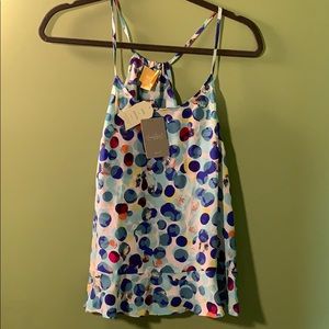 BRAND NEW Anthropologie polka dot tank!